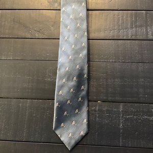 J. Crew Tie Cocktail Glass Pattern Classic Gray